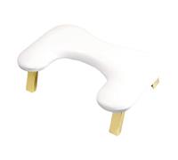 perfeclan Nail Cushion, Foldable Manicure Hand Rest Manicure Tool, Non Slip Manicure Hand Rest Cushion Nail Art Hand Pillow Table, White