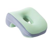 perfeclan Napping Pillow Office Chair Neck Support Adult Size Non Slip Memory Foam 31x14cm Compact Washable Practical Face Down Pillow, Green