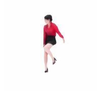 Perfeclan Office Character Figurine Miniature Figure Desk Decor Diorama Model Collectible Resin Painted Seated Female Realistic Suitable for architectural