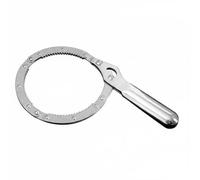 Perfeclan Oil Wrench Adjustable Strap Wrench Chain Wrench Wrench Removal Tool with Reinforced Rubber Grip High Strength Build Suitable for Car Service Shops DIY, L 80-115mm, Ss Clamp Type