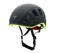 perfeclan Outdoor Climbing Cap Lightweight Helmet Head Protection With EVA Padding And Secure Adjustment System Suitable for Climbing Exploration Outdoor Sports, Black Green, M48-56cm