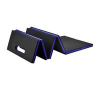 perfeclan Outdoor Folding Pad Kneeling Mat Exercise Mat Camping Mat Garden Mat with EVA Foam Padding and Foldable Hinged Panels Suitable for Gardening DIY, Blue, Style to 2