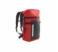 Perfeclan Outdoor Waterproof Backpack Dry Bag Rucksack Pack With Water-Sealing Design PVC Material With Bottle Slot And Zipper Section Suitable for trail walks, Red, Bright Red, 30L