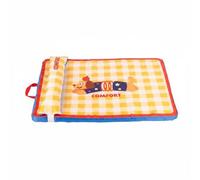 Perfeclan Oxford Cushion Pet Bed Mat With Anti Slip Bottom Portable Roll For Trips And Home Oxford Cloth Wipe Clean suitable for dogs cats kennel car seats, M, Spring Mat