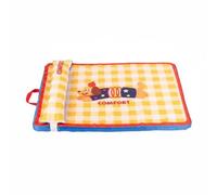 Perfeclan Oxford Cushion Pet Bed Mat With Anti Slip Bottom Portable Roll For Trips And Home Oxford Cloth Wipe Clean suitable for dogs cats kennel car seats, L, Spring Mat
