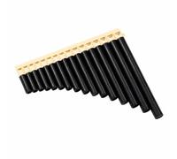 perfeclan Pan Flutes with Accessory Direct-Blow Curved Panpipe Tuned Panpipes for Beginners, Music Students, Home Practice, Beige Brown