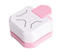 Perfeclan Paper Corner Cutter Trimmer Lightweight Compact Paper Corner Rounder Punch Cutting Tool for Card Office Photos Pictures, Pink