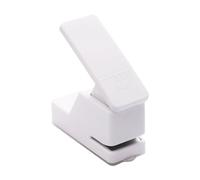 perfeclan Paper Hole Puncher Paper Punching Stationery Compact Manual Kids Single Hole Punch Home Office Supplies for Planners Crafts, White Mushroom Hole