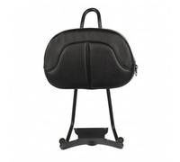 Perfeclan Passenger Backrest Pad Motorcycle 650 Rear Seat Support Cushion with Black Metal Bracket Loop Style Handle Secure Mounting System Suitable for Comfort, Style A