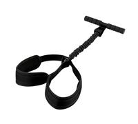perfeclan Pedal Resistance Band,Sit up Exercise Indoor Pull Rope Tension Rope Foot Rest for Waist Training Sports Women Men Workout, Black