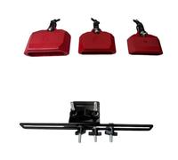 perfeclan Percussion Cowbell Drum Bells Percussion Drum Cowbell Drum Block Complete With Mounting And Lightweight For Flexible Sound Suitable for Rehearsal Live Drumming, Red