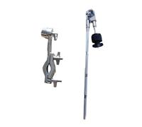 perfeclan Percussion Instrument Part Drum Extension Clamp Holder Professional Metal Drum Hardware Cymbal Holder for Stage Performance