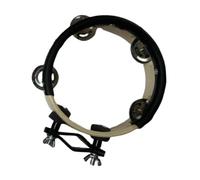 perfeclan Percussion Tambourine Hand Held Tambourine Compact Dance Practical Party Wedding Portable for Drum Set Cymbal Stand, Beige