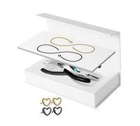 Perfeclan Permanent Bracelet Kit Jewelry Trendy Casual for His and Her Bracelet Making Gifts for Party Valentine Valentines Day Wedding, 1 Black 1 Gold
