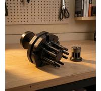 perfeclan Piston Installer Piston Tool Piston Compressor Sleeve Cylinder Seal Installer Machined Metal Construction Smooth Tapered Guide Broad Opening Suitable