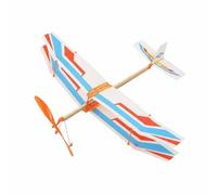 Perfeclan Plane Rubber Band Powered Airplane Kit Hand Throw Model Propeller Toy High Strength Fuselage performance hassle assembly suitable for group learning, 818 Tianchi