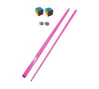 Perfeclan Pool Cue, Billiard Pool Stick Carbon Fiber Nine Ball Pool Cue Full Size 57" Segmented Billiard Cue Snooker Cue for Beginners, Pink