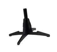 perfeclan Portable Clarinet Flute Support Holder Wind Instrument Bracket Accessory Compact Design Anti Slip Sturdy 4 Foot Base, Black