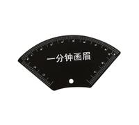 perfeclan Portable Eyebrow Stencil Shaping Tool Reusable Pocket Sized Sturdy for Woman Easy to Use Makeup Symmetry Tool Brows Template, Half Fan Shape
