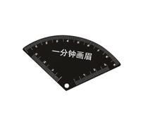 perfeclan Portable Eyebrow Stencil Shaping Tool Reusable Pocket Sized Sturdy for Woman Easy to Use Makeup Symmetry Tool Brows Template, Fan Shape
