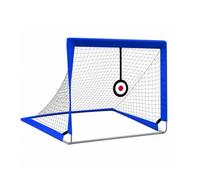 perfeclan Portable Soccer Goal Training Net Target Goalpost Frame Foldable Design Accuracy Training Suitable for backyard practice youth training fields park play family games, Blue