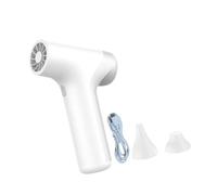 perfeclan Powerful Turbofan Air Duster Quick Dry Hair Care Replacement Nozzles Cordless Fan Turbofan for Laptop Cleaning Travel Salon, White