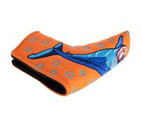 Perfeclan PU Golf Club Headcover Embroidery Blade Putter ive Guard Transport Head Cover Sleeve Sport, Orange