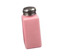 perfeclan Push Down Liquid Dispenser, Refillable, Premium, Portable,Empty Pumping Bottle Container for Makeup Remover Pink, 250 ml