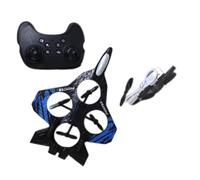 Perfeclan RC Airplane Fighter Roll Birthday Gift 360° Flip Outdoor Flying Toy Hobby Glider for Children Adults Beginners Ages 14+, Blue