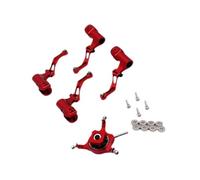 Perfeclan RC Helicopter Swashplate Set Spare Part Lightweight Replaces Convenient with Bearing Sturdy RC Aircraft Accessories for K124, Red