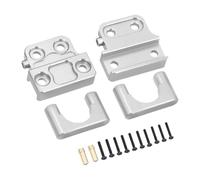 Perfeclan Rear Axle Spring Plate Tie Rod Sturdy Easy to Install Replacement Fixing Seat Parts for LC79 MN82S 1/12 RC Car Vehicles Truck, Silver