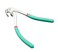 perfeclan Repair Pliers for Precision Metal Panel Restoration with Slip Resistant Green Insulated Handles and Red Bands for Tight Access and Concentrated Pressure Application, Stainless Steel