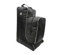 perfeclan Riding Boot Bag, Equestrian Helmet and Tall Boot Carrier, Dual Compartment Design, Water-Resistant Oxford Fabric, for Horse Shows, Travel, and Gear Organization, Black