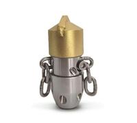 perfeclan Rotating Drain Cleaner Sewer Nozzle Drain with Rotating Top for Complete Pipe Wall Coverage Suitable for Home Repair Property upkeep, 1/2 Inch, Internal Thread 40L/Min Alloy Head