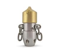 perfeclan Rotating Drain Cleaner Sewer Nozzle Drain with Rotating Top for Complete Pipe Wall Coverage Suitable for Home Repair Property upkeep, M22, Internal Thread 40L/Min Alloy Head