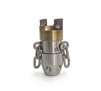 perfeclan Rotating Drain Cleaner Sewer Nozzle Drain with Rotating Top for Complete Pipe Wall Coverage Suitable for Home Repair Property upkeep, 3/8 Inch, Internal Thread 40L/Min White Steel Head