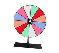 Perfeclan Rotating Wheel 12 Slots 7.87inch Versatile DIY Supplies Tabletop Roulette Rotation for Party Supplies Carnival Activities