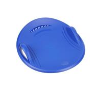 Perfeclan Round Snow Sled Luge Winter Toy Skiing Board with Handle, Sand Sliding Sled Sleigh Sledge Downhill for Outdoor Sports Family, Blue S