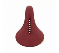 perfeclan Saddle Padded Seat Cushion Pressure Relief Cutout Aerodynamic Teardrop Form Textured Outer PU Sponge Core suitable for city streets riding, Red, 26 18 6cm