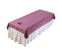 perfeclan Salon Couch Sheet Protector Portable Decorative Professional, Bed Cover Massage Table Cover for Beauty Salon Home, Purple
