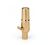 perfeclan Saxophone Alto Embouchure Piece Brass Metal Polished Finish Secure Ligature Consistent Sound Controlled Playing Reduced Strain Suitable for Study Practice Ensemble Rehearsal