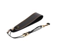 perfeclan Saxophone Neck Strap Adjustable for Alto Tenor Baritone Universal Wind Instrument Strap Sax Brace Strap for Concert Stage, black