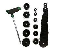perfeclan Saxophone Pad Reseater Tone Hole Leveling Tool Grinding Rod Replaceable Sanding Heads Circular Discs Manual Metal Construction for workshop servicing bench work