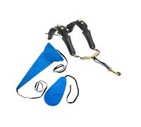 perfeclan Saxophone Shoulder Strap PU Leather Sax Strap with Cleaning Cloth, Convenient Double Shoulder for Alto Soprano Tenor Sax