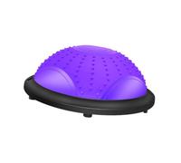 Perfeclan Semicircle Balance Ball Half Exercise Ball Versatile with Resistance Bands, and Foot Pump for Sports Full Body, Workouts, Purple
