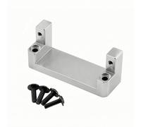 perfeclan Servo Mounting Bracket RC Car Servo Holder Servo Base Servo Frame Aluminum Alloy Build with Threaded Fastening Keeps Servo and ESC Low Suitable for RC Car Chassis Garage Bench Work , Silver