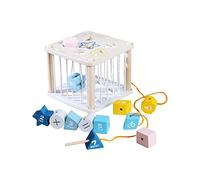 Perfeclan Shape Matching Toy Early Education Toys Party Favors Birthday Gift Wooden Sorting Blocks for Preschool Kindergarten Girls Boys Toddlers