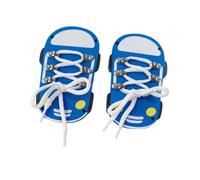 Perfeclan Shoe Tying Busy Board Accessories Activity Preschool Developing Wooden Learn to Tie Shoes for Children Boys Girls, 1 Pair