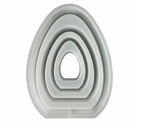 perfeclan Silicone Easter Egg for Plaster Resin Concrete Casting Hollow Frame with Opening Center for Diorama Photo Frame Tealight Holder Nesting Decor Suitable for Holiday Crafting