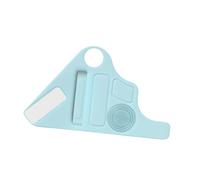 perfeclan Silicone Makeup Pad Storage Glove Compact Silicone Makeup Assistant Brush Holder Brush Cleaning Mat for Art Supplies Brush, Blue